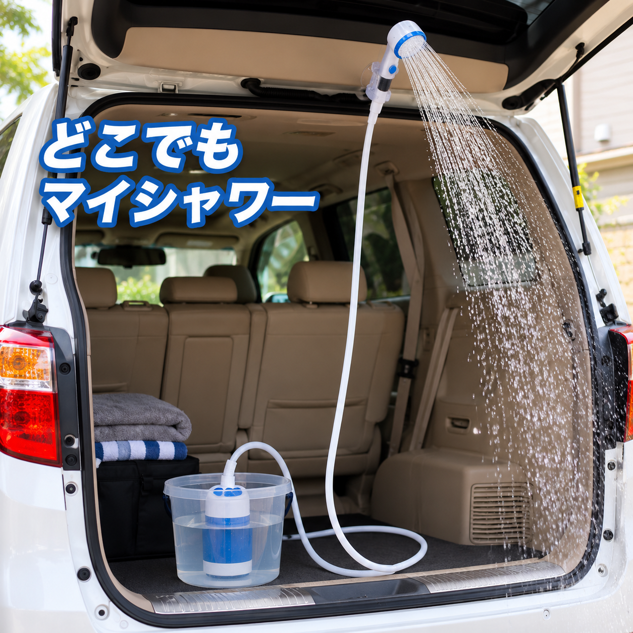 Outdoor™ポータブル電動シャワー