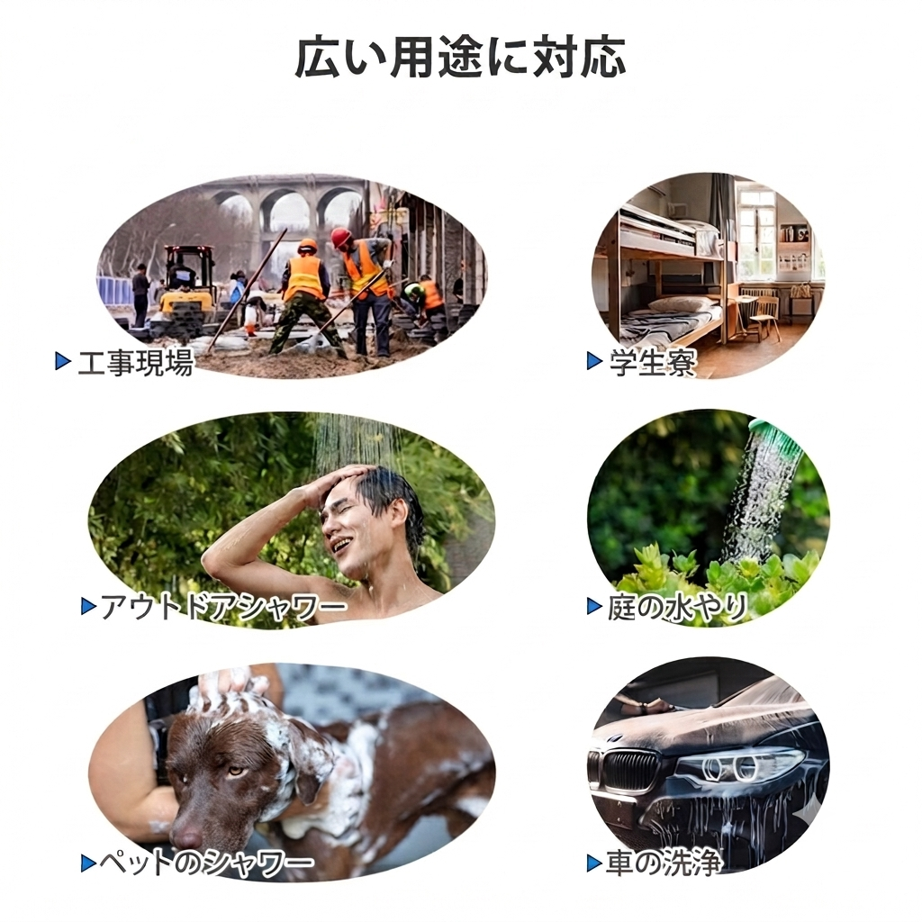 Outdoor™ポータブル電動シャワー